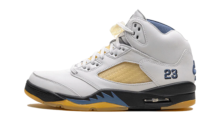 Jordan 5 shop retro blue yellow