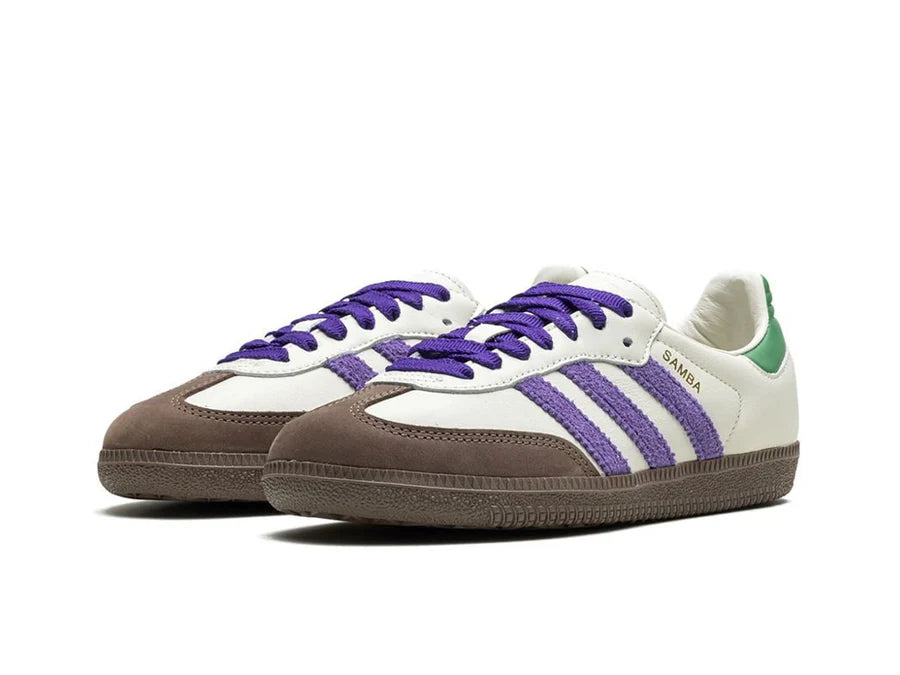 adidas Samba OG Off White Core Purple Green Brown (Women's)