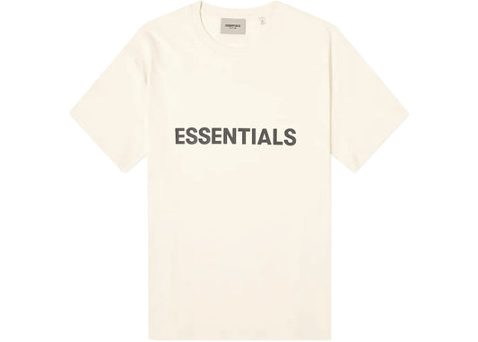 Fear of God Essentials Boxy T-Shirt Applique Logo Butter Cream