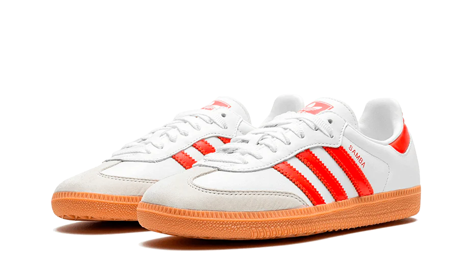 adidas Samba OG White Solar Red Gum (Women's)