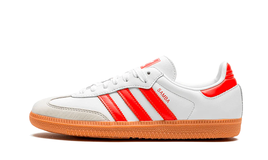 adidas Samba OG White Solar Red Gum (Women's)