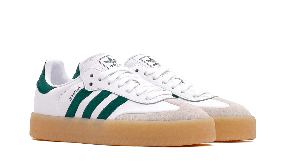 adidas Sambae White Collegiate Green Gum (Women's)