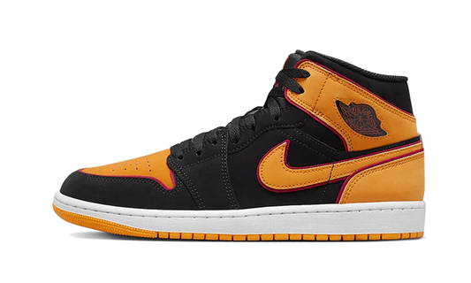 Jordan 1 Mid Fat Tongue Black Orange