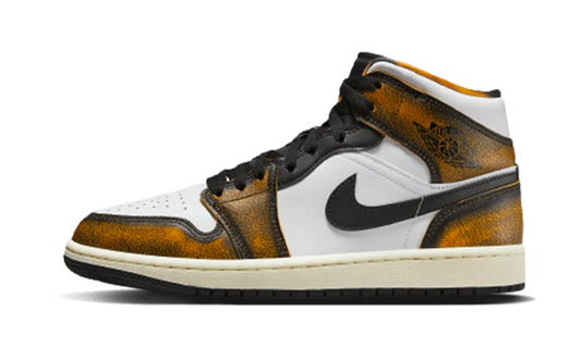 Jordan 1 Mid SE Orange Wear-Away (GS) - soleHub