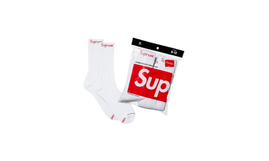 Supreme Hanes Socks White &amp; Black &amp; Neon (4pcs)