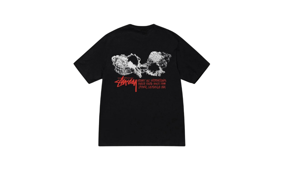 Stussy Shells Tee Black