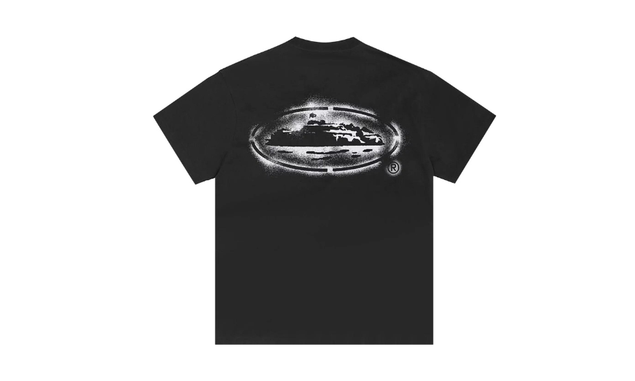 Corteiz Island Stencil Tee Black