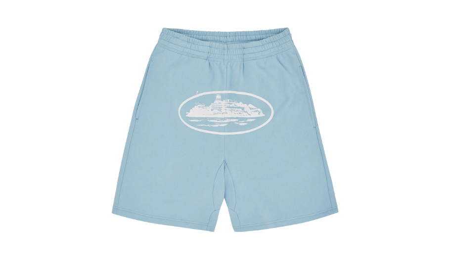 Corteiz Alcatraz Shorts Baby Blue