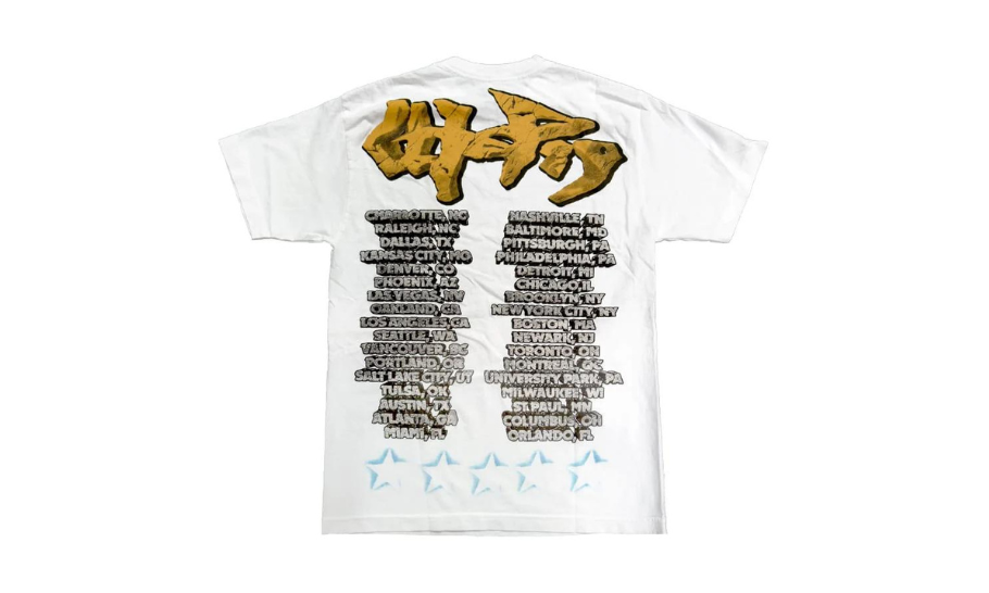 Travis Scott Utopia Tour Skitzo Circus Maximus Tee White