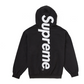 Supreme Satin Applique Hooded Sweatshirt (FW24) Black