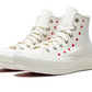 Converse Chuck Taylor All Star Lift Hi White Red (Women's)