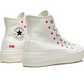 Converse Chuck Taylor All Star Lift Hi White Red (Women's)