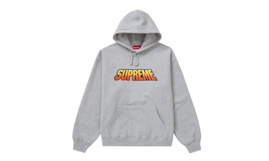 Supreme Gradient Hooded Sweatshirt Heather Grey