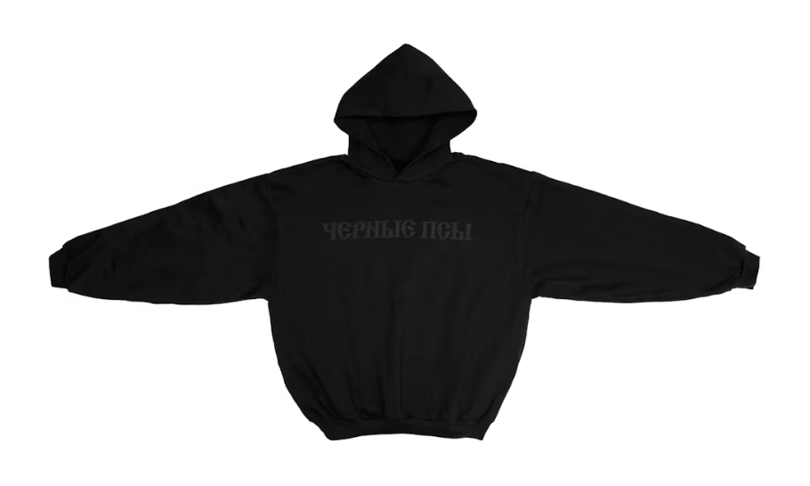 Yeezy Gosha Black Dogs Hoodie Black