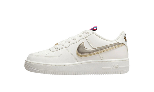 Nike Air Force 1 LV8 Double Swoosh Silver Gold (GS)