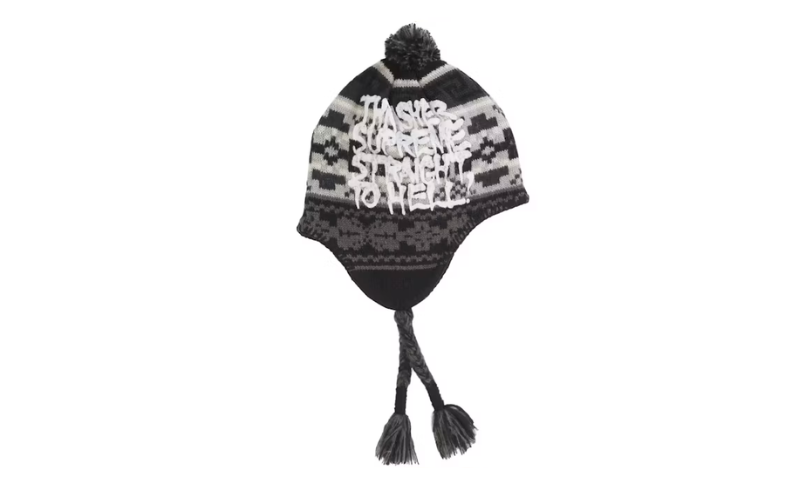 Supreme Thrasher Earflap Beanie Black