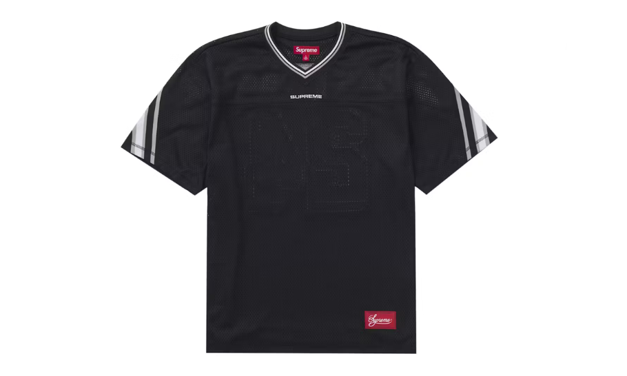 Supreme Jacquard Rib Football Jersey Black