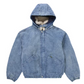 Supreme Faux Shearling Lined Bomber Jacket Denim