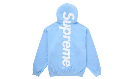 Supreme Satin Applique Hooded Sweatshirt (FW24) Light Blue