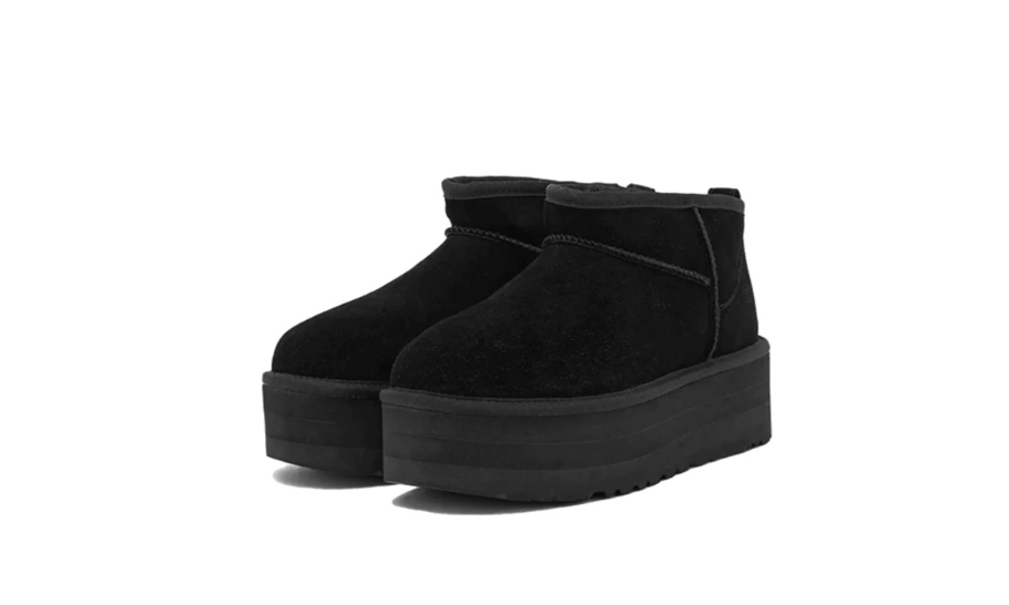 UGG Classic Ultra Mini Platform Boot Black (Kids)