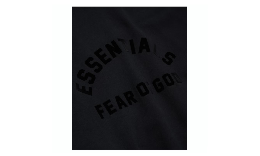 Fear of God Essentials Arch Logo Hoodie Jet Black