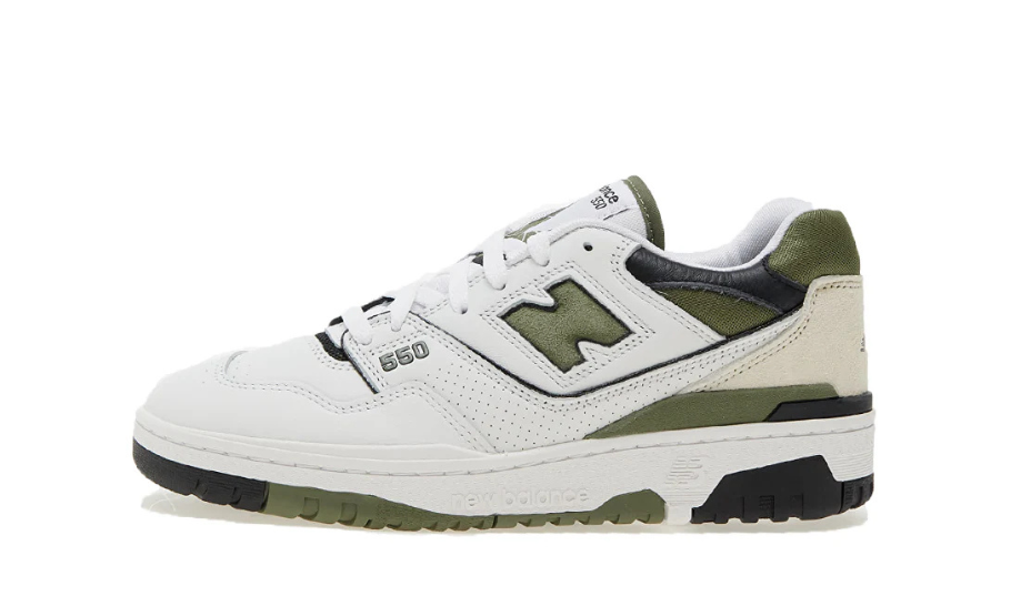 New Balance 550 White Dark Olivine