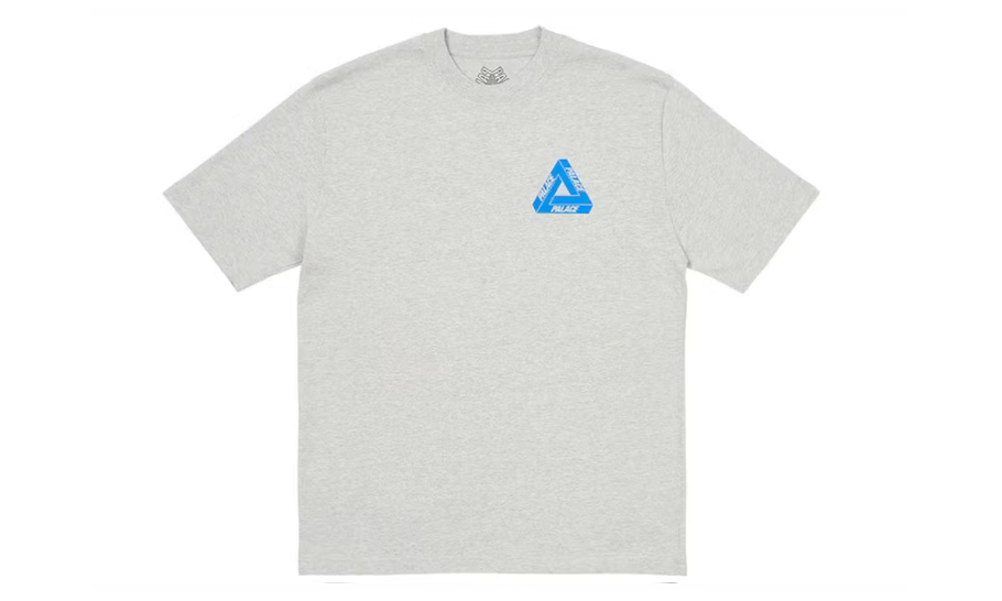 Palace Tri-Twister T-Shirt Gray Marl