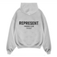 Represent Owners Club Hoodie Ash Grey/Black