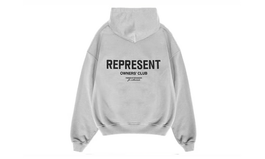 Represent Owners Club Hoodie Ash Grey/Black