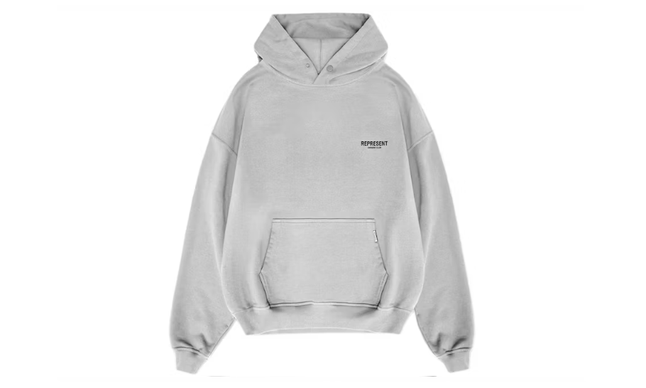 Represent Owners Club Hoodie Ash Grey/Black