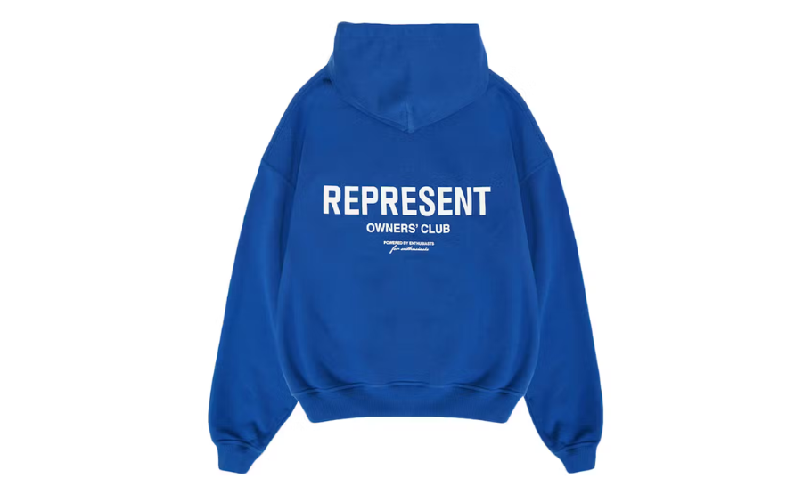 Represent Owner Club Hoodie Cobalt Blue/White