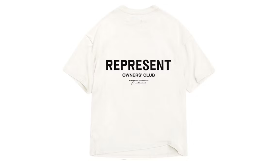 Represent Owner's Club T-Shirt Flat White/Black