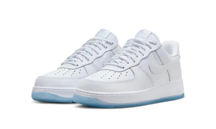 Nike Air Force 1 Low '07 White Ice Blue Sole