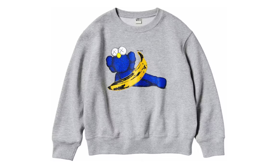 KAWS x Uniqlo Warhol Graphic 472951 Sweatshirt Gray