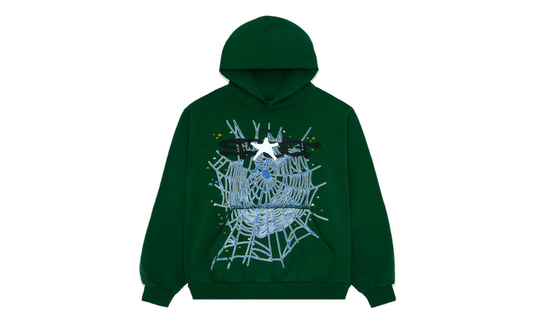 Sp5der Web Hoodie Hunter Green