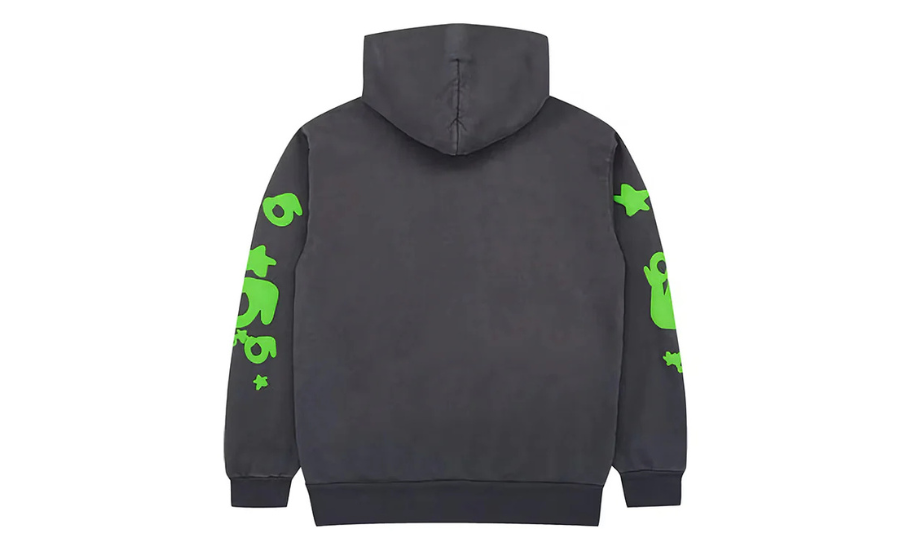 Sp5der Beluga Hoodie Slate Grey/Green