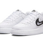 Nike Air Force 1 Low Cut Out Swoosh White Black (GS)