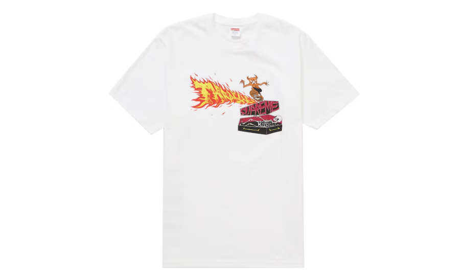 Supreme Thrasher Back Tail Tee White