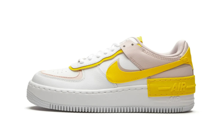 Nike Air Force 1 Low Shadow White Barely Rose Speed ​​Yellow (Women's)