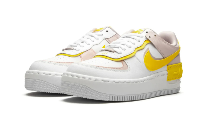 Nike Air Force 1 Low Shadow White Barely Rose Speed ​​Yellow (Women's)