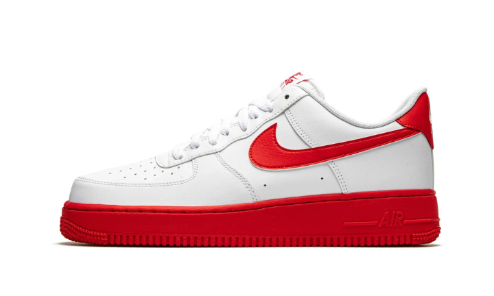 Nike Air Force 1 Low White Red Midsole