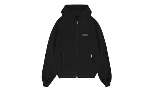 Represent Owners Club Zip Hoodie Black