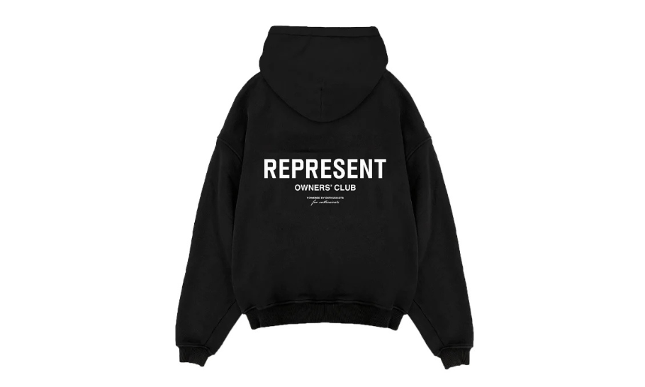 Represent Owners Club Zip Hoodie Black