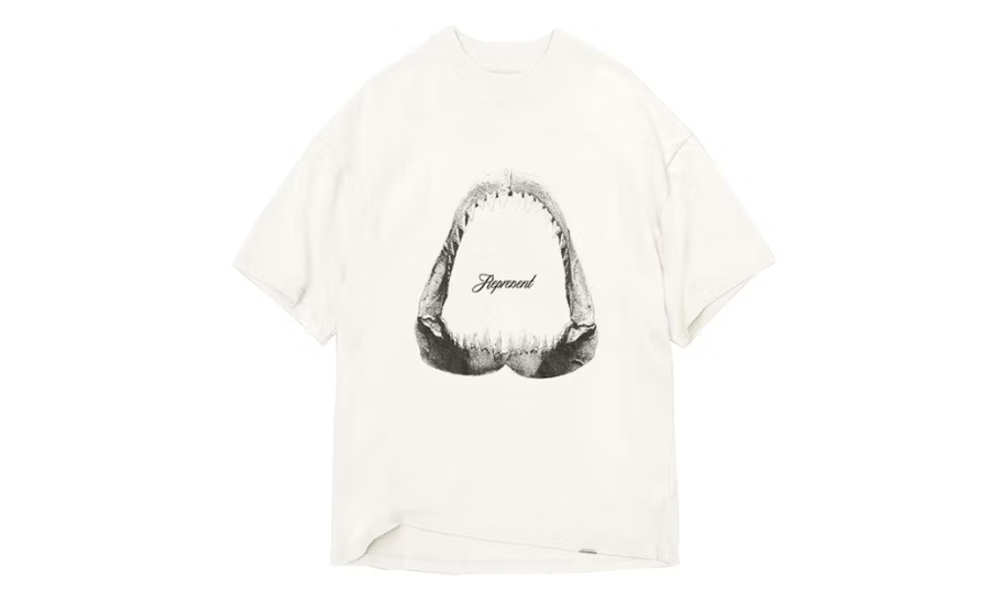 Represent Shark Jaws T-shirt Flat White