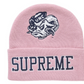 Supreme Mitchell & Ness NCAA Beanie Pink