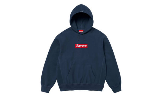 Supreme Box Logo Hooded Sweatshirt Sweatshirt (FW24) Navy