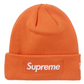 Supreme New Era Box Logo Beanie (FW24) Dark Orange