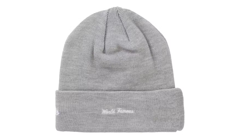 Supreme New Era Box Logo Beanie (FW24) Heather Grey