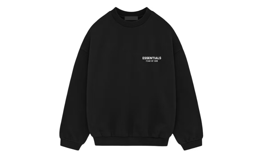 Fear of God Essentials Fleece Crewneck (FW24) Black