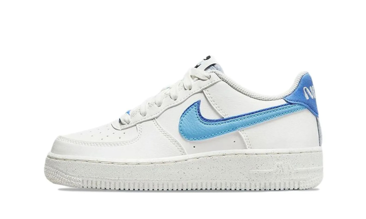 Nike Air Force 1 Low 82 Double Swoosh White Medium Blue (GS)